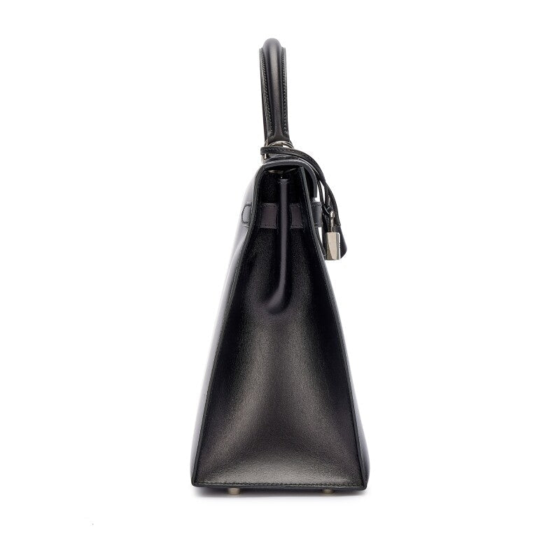 Hermès Black Box Kelly 32 Sellier Palladium Hardware, 2004