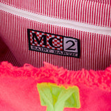 Borsa Colette in spugna fucsia con logo Saint Barth